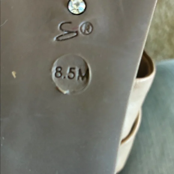 CORSO COMO Tan Wedge Sandals, leather & cork, slingback. 8.5M - Picture 12 of 15